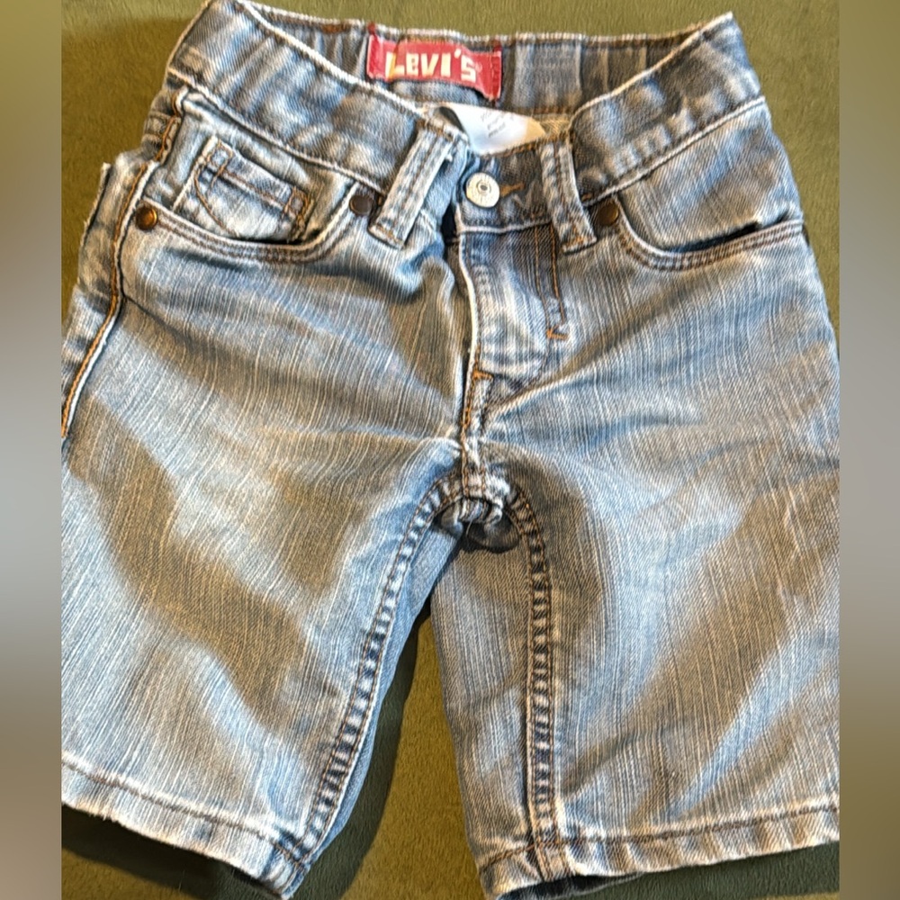 Levi's Light Blue Denim Jean Kids Shorts Boys Size 4